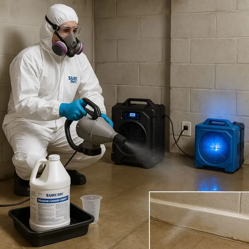 Sanitization and Odor Removal process in West Bloomfield Township, MI