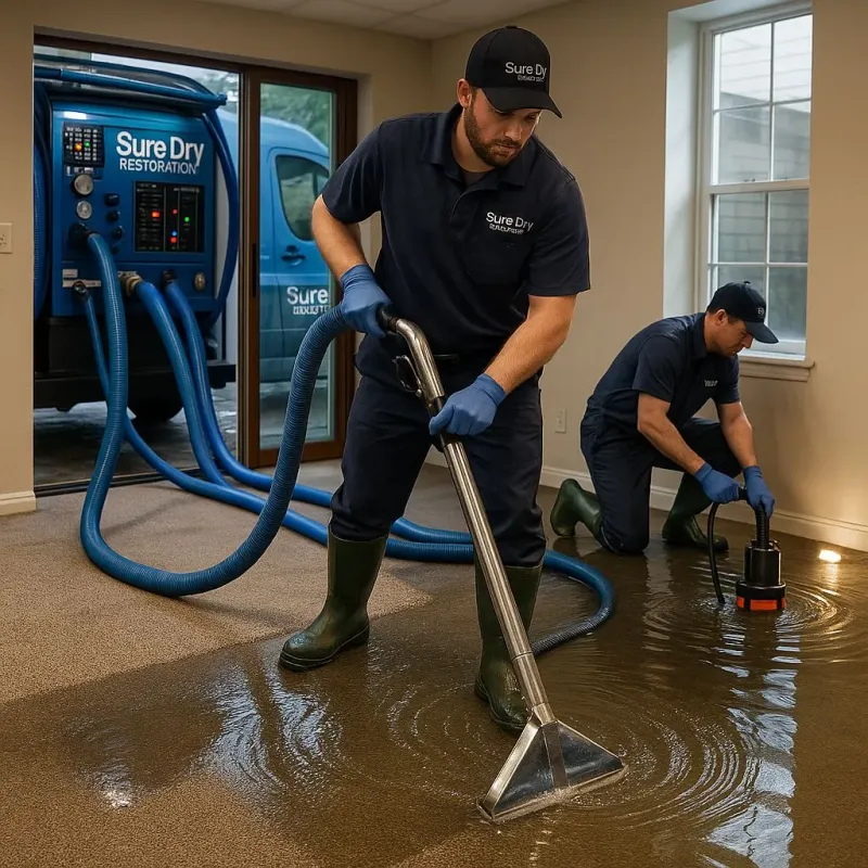 Water Extraction and Removal process in West Bloomfield Township, MI